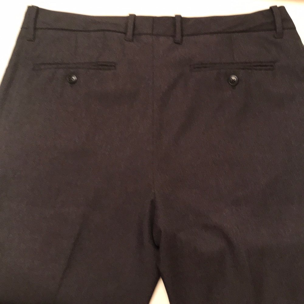 Kenneth Cole Reaction Black Pinstriped Pants 34x32 - Picture 3 of 5